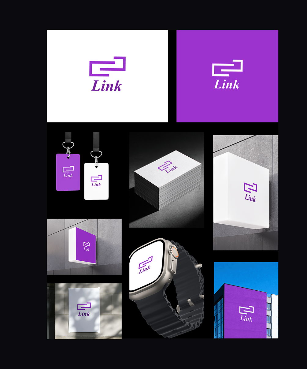 Link brand identity applications across signage, print and wearables