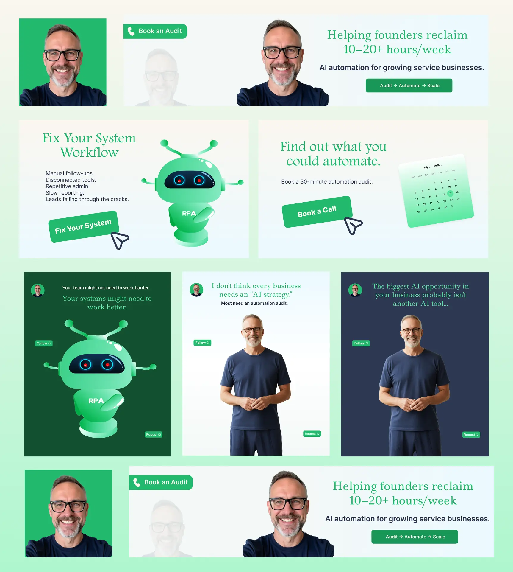 Daniel personal brand and LinkedIn content design system